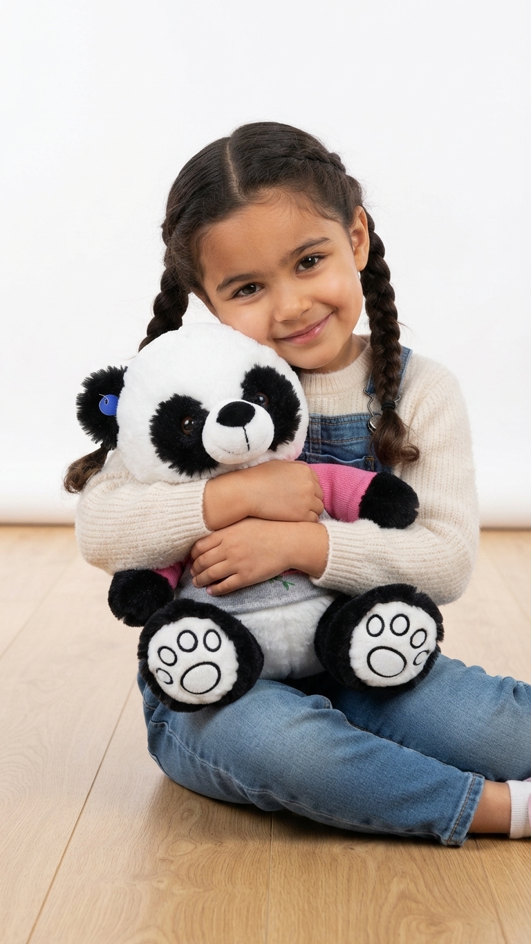 Peluche Panda Camisa Rosada 35cm RG0056 - Image 4