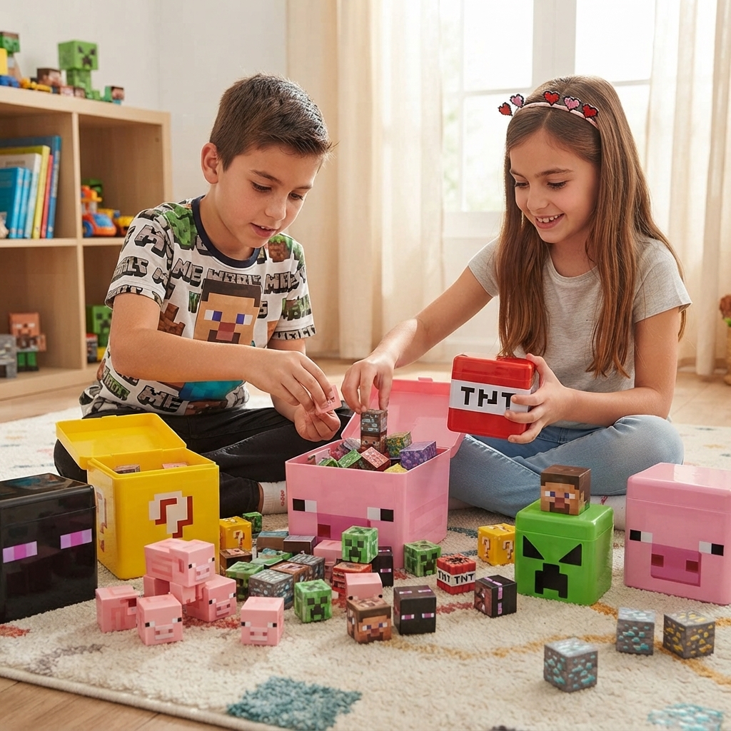 CAJA CON LEGOS MAGNETICOS MINECRAFT 150pcs #BZ96-150CYS - Image 3