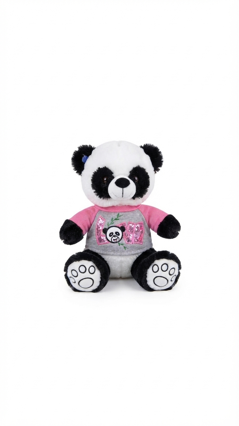 Peluche Panda Camisa Rosada 35cm RG0056