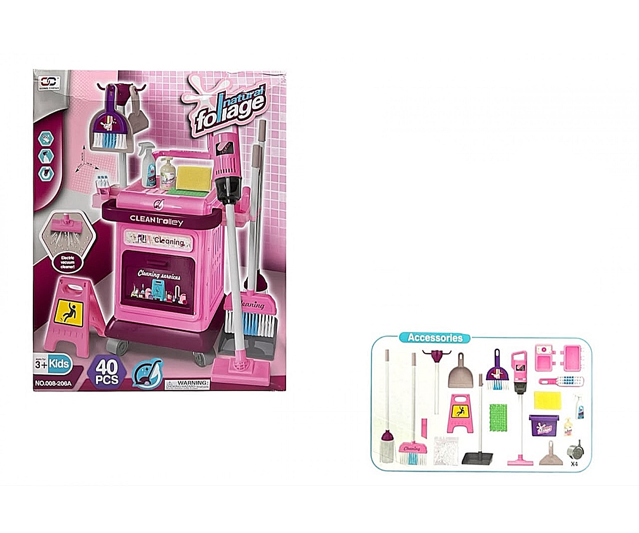 Juego De Limpieza Para Niños +40 Accesorios