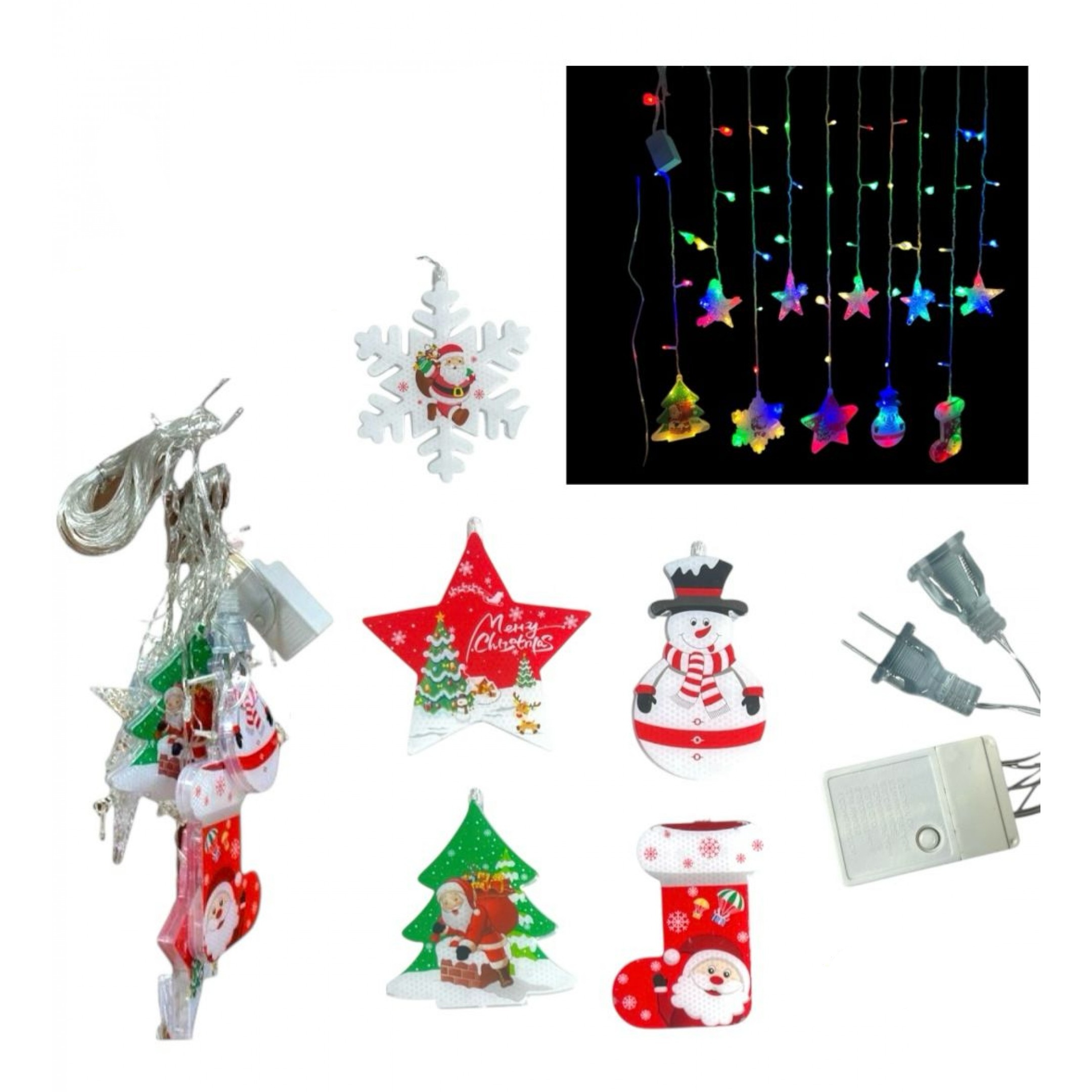 LUCES DE NAVIDAD CON ADORNOS #YH-21