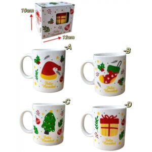 Tazas de Navidad c/cajita x4 unid. #MC-26-2