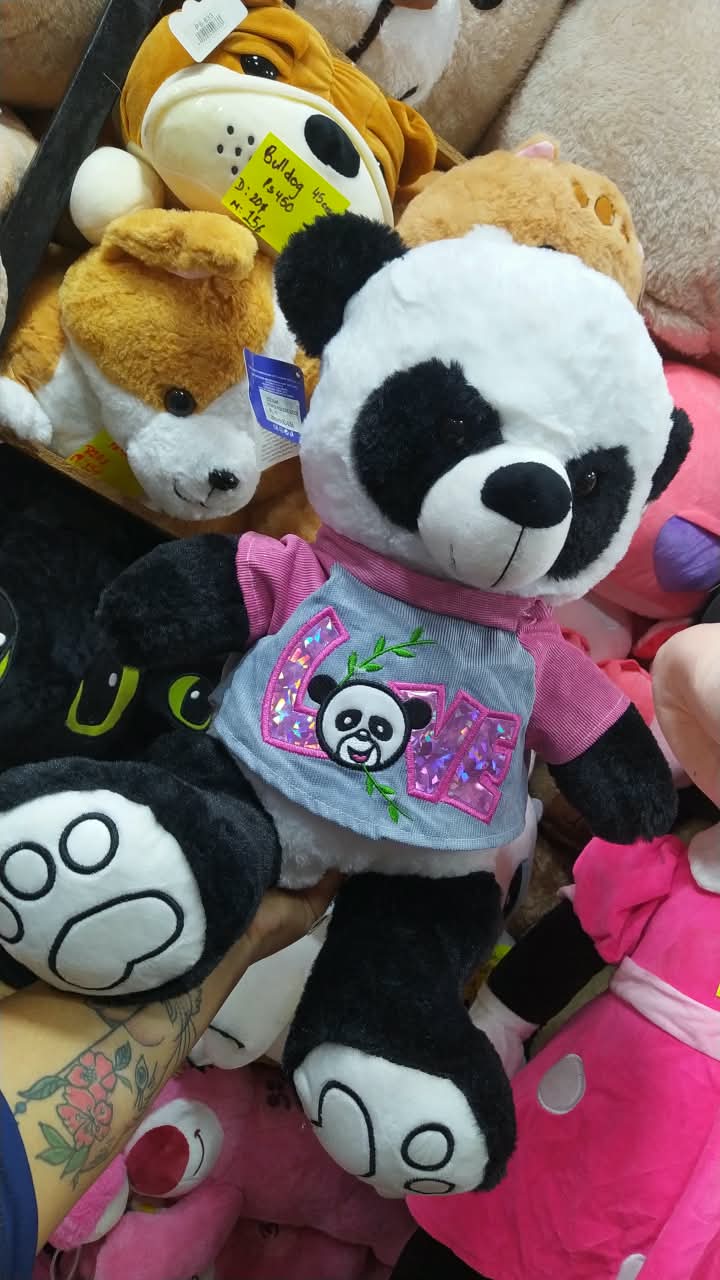 Peluche Panda Camisa Rosada 35cm RG0056 - Image 5