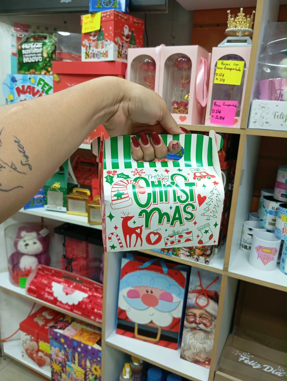 Cajas Cotillon Navidad Christmas Gde. x12 unid - Image 2