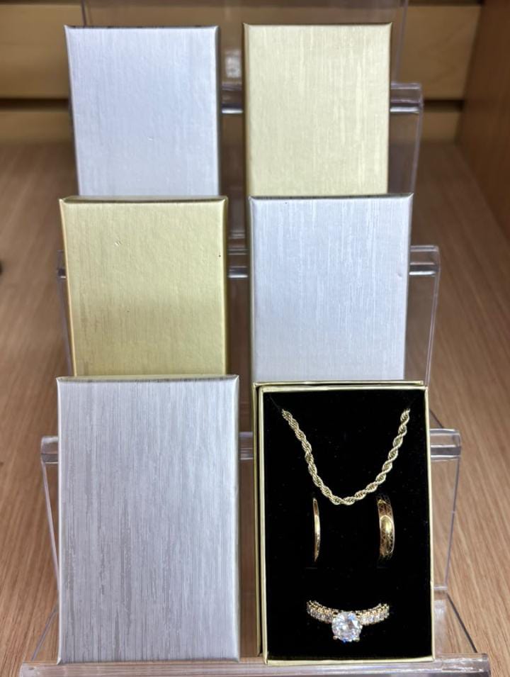 Estuches 5x8 Metal Rayas x12unid. - Image 2