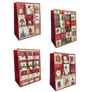 Bolsas Lujo 24×18 Navidad Regalo x12 unid